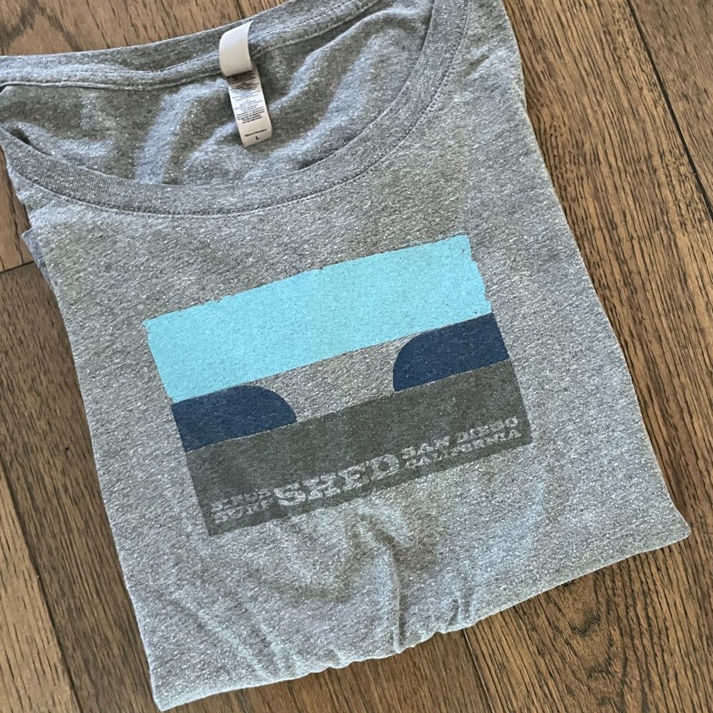 EUC! San Diego Bird's Surf Shed gray shirt - sz. L - Picture 1 of 5